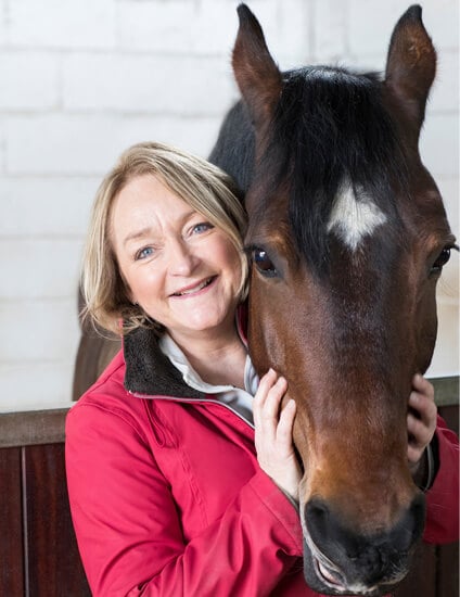 Old woman with horse